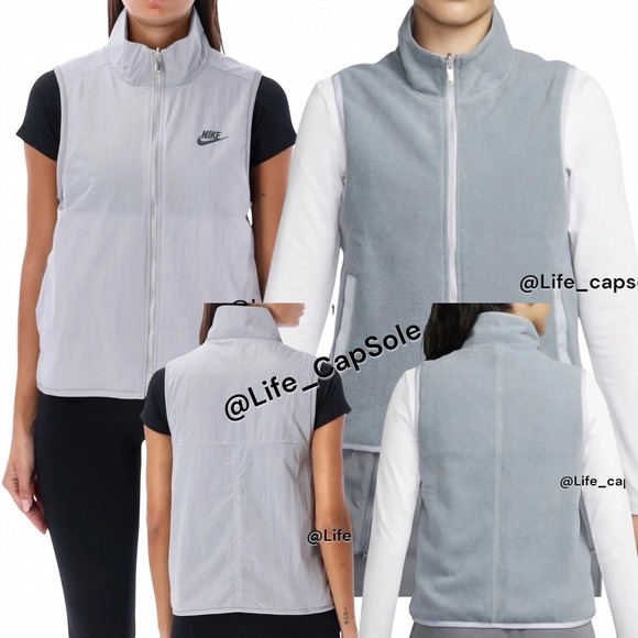 Nike Jackets & Blazers - Size‎ S Nike Vest Grey Sportswear Sports Utility Reversible FQ1577-02 $105 NWT